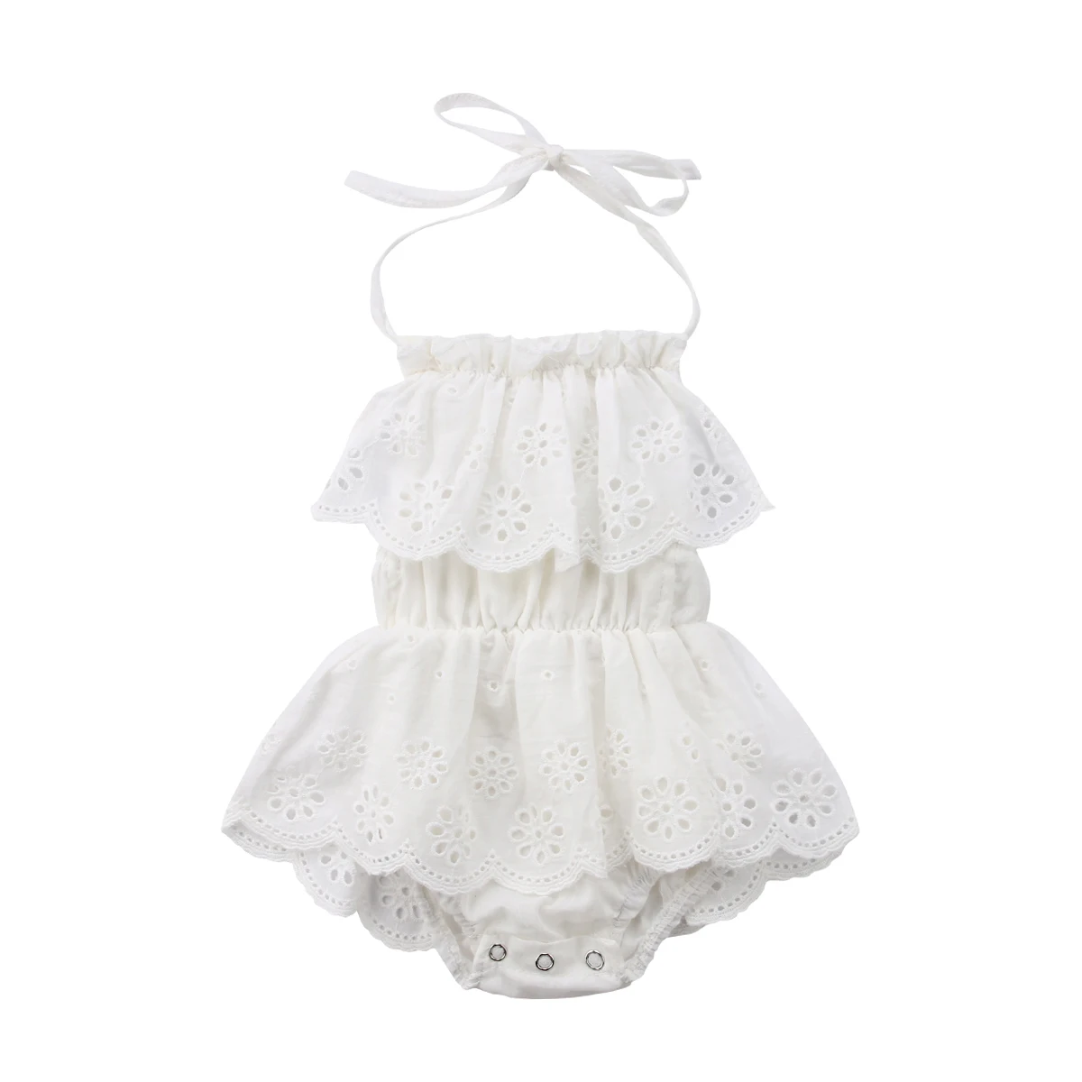 

cute Infant Kid Baby Girl Newborn lace ruffle sleeveless Bodysuit Outfit clothes