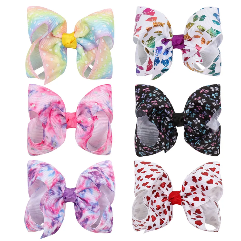 50 шт. 3 5 дюймов новинка ободок с принтом в виде сердца маленький размер заколка