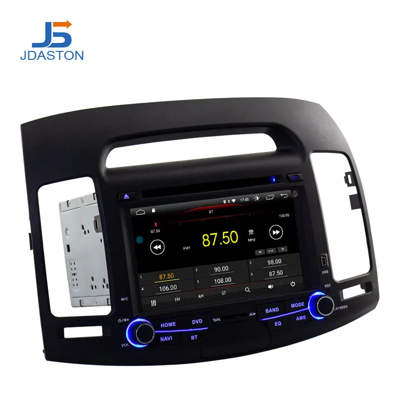 JDASTON 7 дюймов Android 10,0 автомобильный dvd-плеер для HYUNDAI ELANTRA 2007-2011 Мультимедиа gps навигация 2 Din автомагнитола аудио стерео