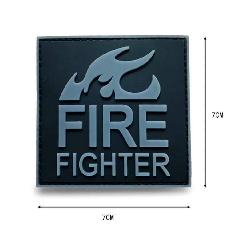 Спасательный ПВХ пожарный Красный Черный патч спасательная Униформа бутик