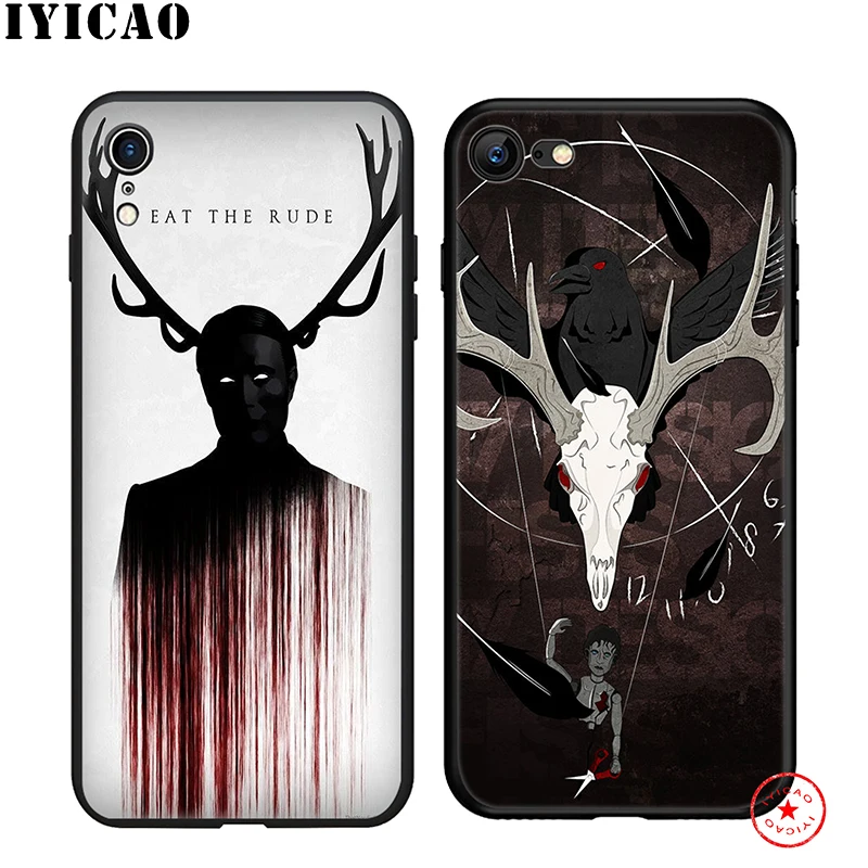 IYICAO Hannibal Eat The Rude мягкий чехол для телефона iPhone 11 Pro XR X XS Max 6 6S 7 8 Plus 5 5S SE силиконовый