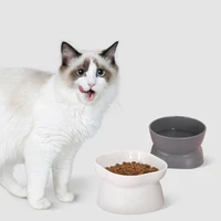 cat bowl protect pets spine tilted elevated easy to clean stress free pet feeder for dog cat pet supplies