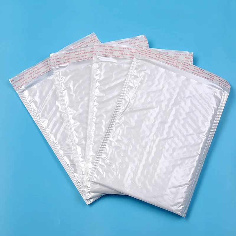 Plastic White Foam Envelope Bag Mailers Padded Shipping with Bubble Mailing Gift Wrap Packaging Bags 50pc 13*21cm |