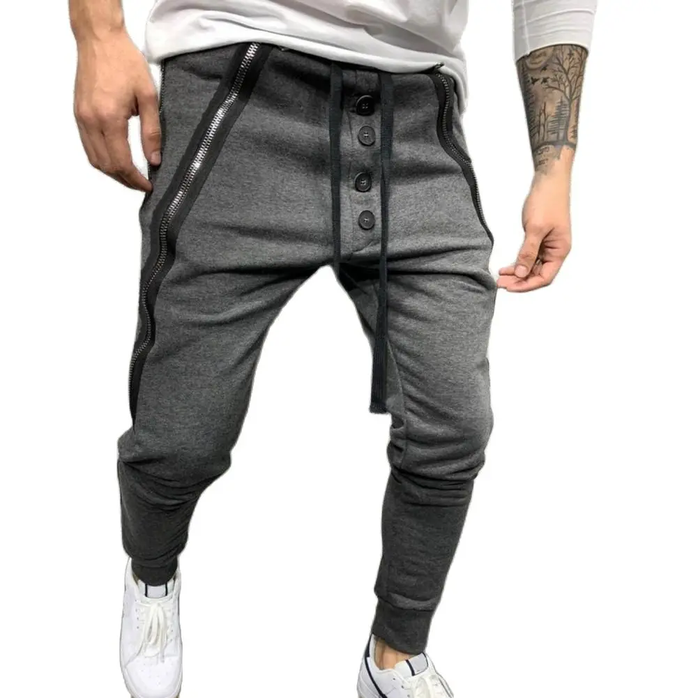 

Sports Men Trousers High Elasticity Drawstring Sports Pants Workout Summer Sport Fitness Male Trousers