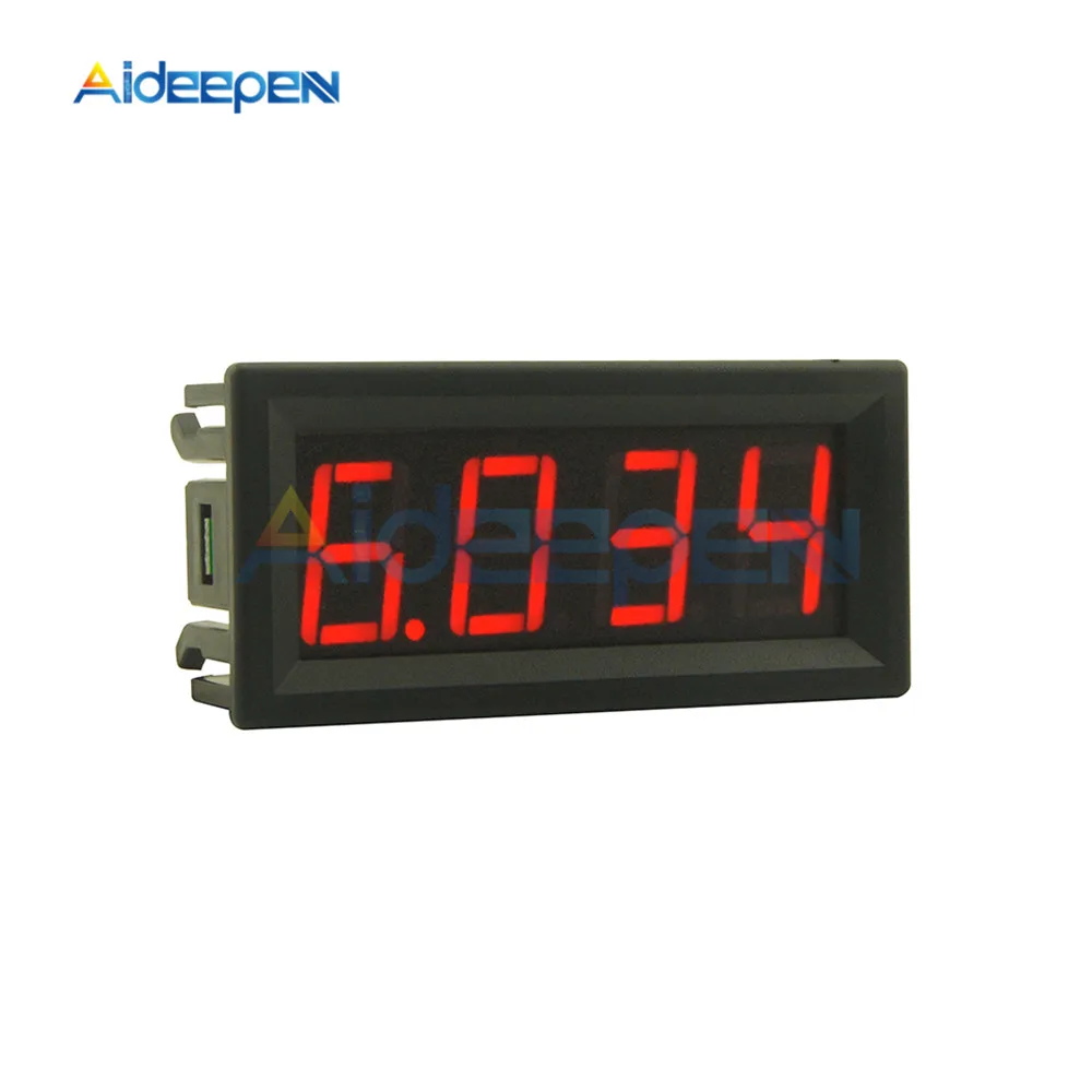 

Aideepen Цифровой амперметр 0-10А красный