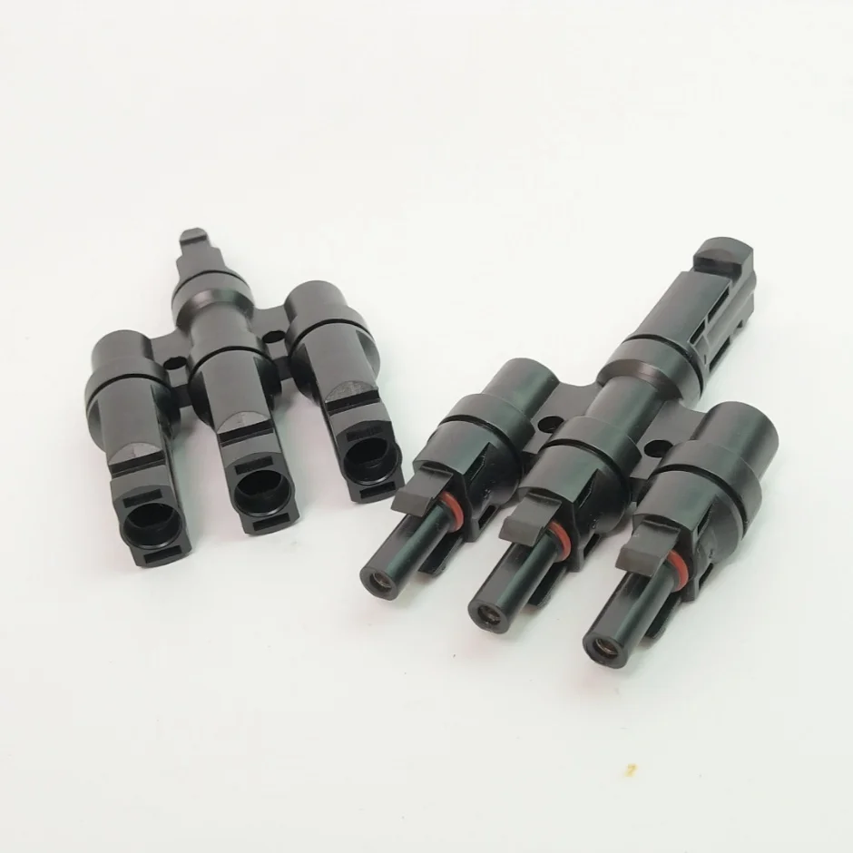 10 pairs / lot Multi T type 3 branch Connector for solar panel parallel Male &amp Female connectors | Обустройство дома