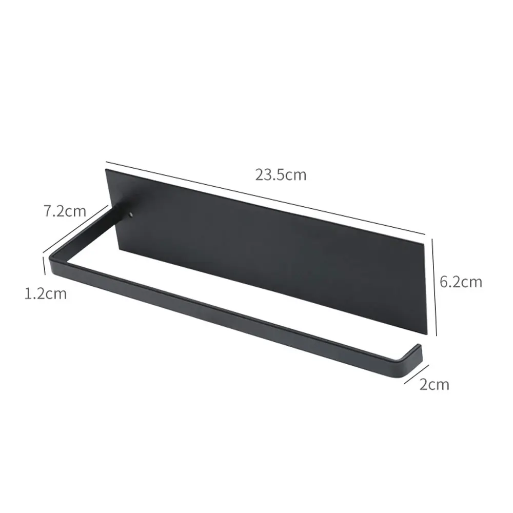 

Wall Mount Kitchen Self Adhesive Paper Roll Holder Rack For Towel Storage Tissue Hook Bathroom Accessories Stand Dropshipping