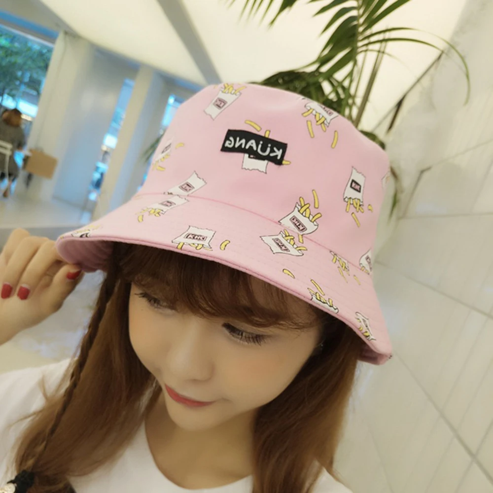 Двусторонняя Панама в виде банана Женская хлопковая шапка унисекс стиле хип-хоп