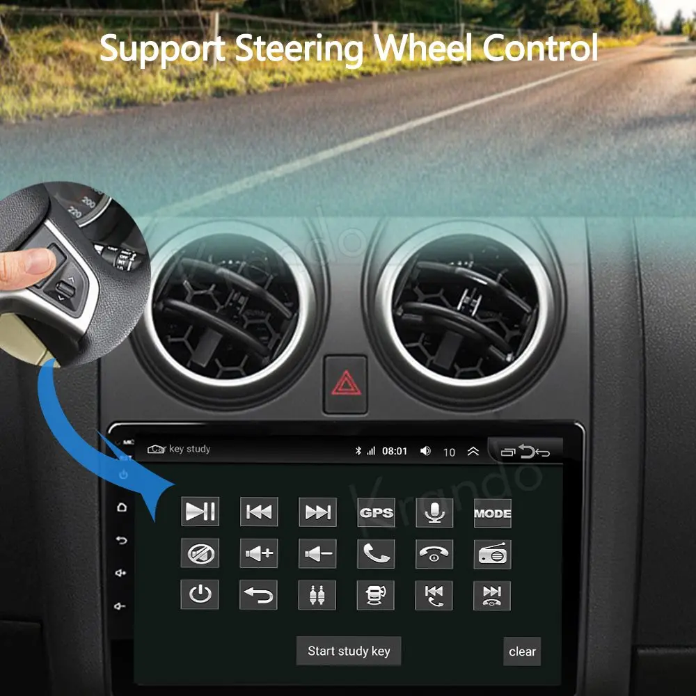 Krando Android 10 0 9 &quotIPS полный сенсорный автомобильный мультимедийный радио для Nissan