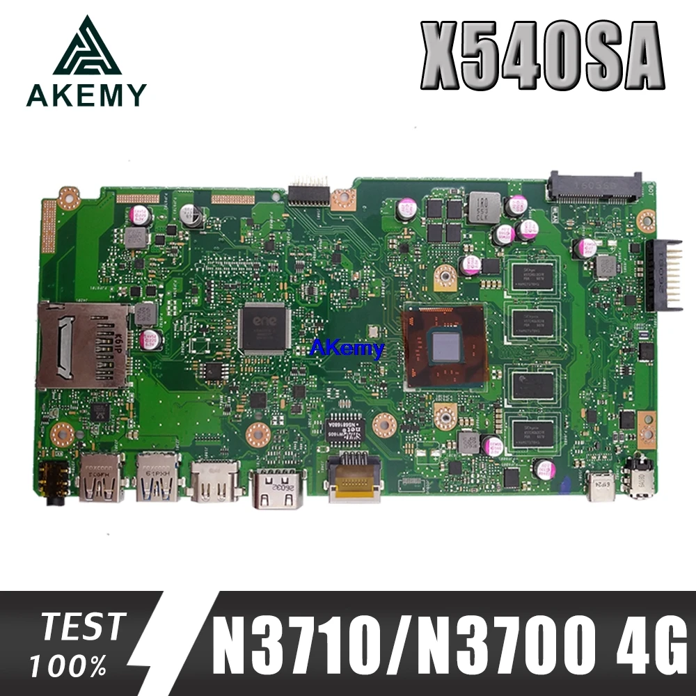 Новинка! X540SA материнская плата REV 2 0 для For Asus X540 X540S X540SAA ноутбука тест ok 4GB RAM N3710/N3700