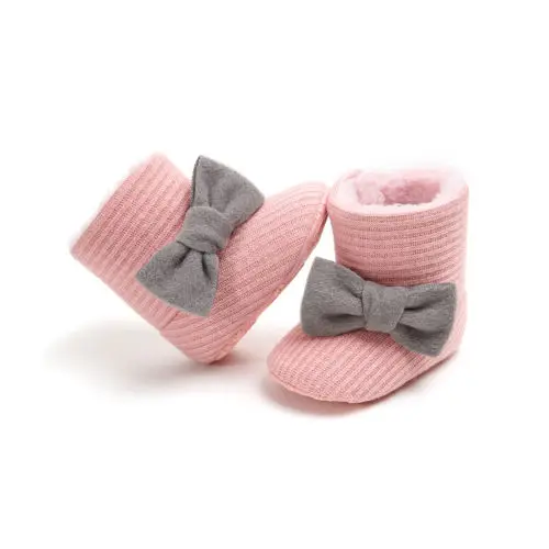 

Baby Girl Boy Velvet Snow Boots Winter Half Boots Infant Kids New Soft Bottom Shoes