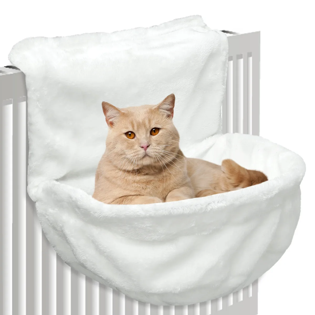 

Cat Plush Radiator Bag Cat Bed Removable Window Sill Cat Radiator Lounge Hammock for Cats Kitty Hanging Bed Cosy Carrier