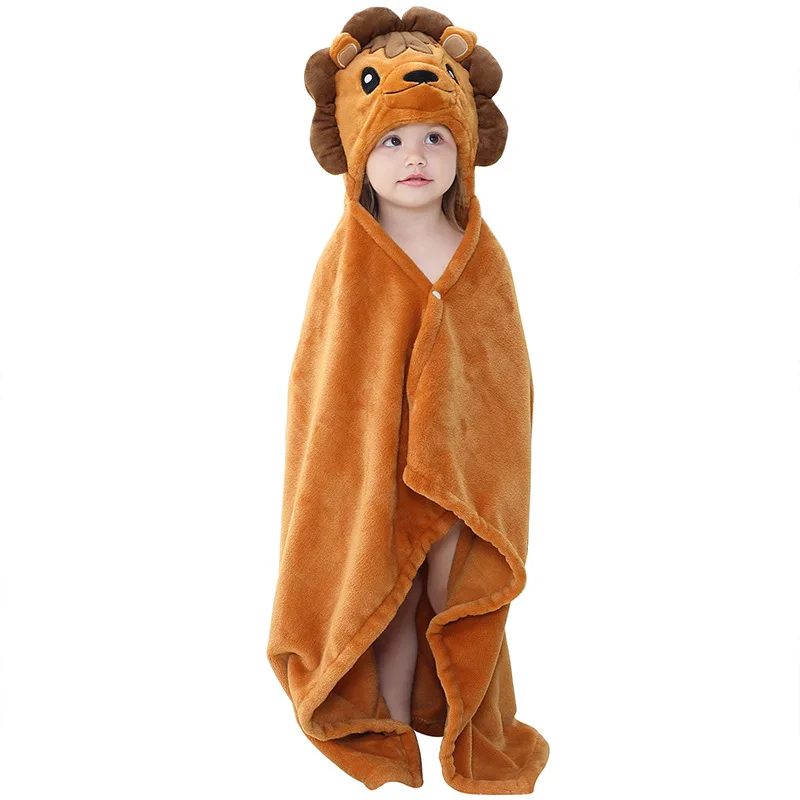 

Q Edition Cute Panda Rabbit Bath Towel Child Bathrobe Cute Little Animal In Hat Shape Shawl Baby Cosplay Cow Koala Costume