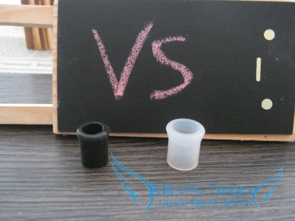 10 шт./лот резиновые трубки для курения табака мундштуки черные и белые 2 размера