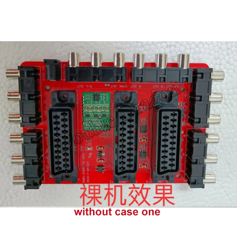 

EUR Mini SCART Distributor Converter Video 1 input 4 output Auto switcher Adapter Automatic RCA SVHS AV TV Audio Divide