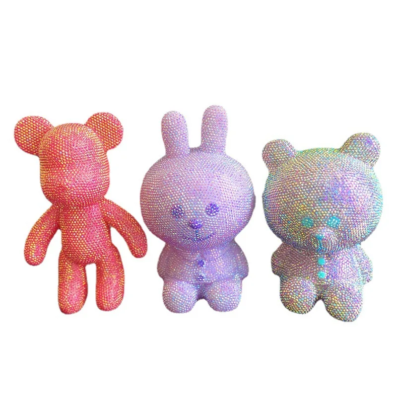 

Ab Stone Make Plush Rabbit, DIY, Diamond, Stitch, Bear, Mosaic, Embroidery, Rhinestone, Embroidery, Craft, DIY, Kit, Animal, Hom