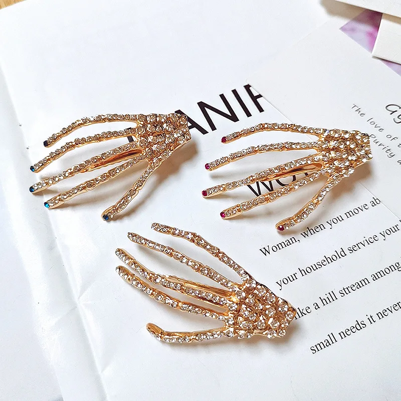 Женские аксессуары для волос шпильки из сплава стразы модные металлические