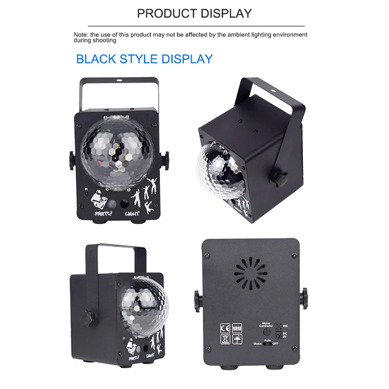 

Disco RGB Laser Light Projector Party Lights DJ Lighting Effect for Home Wedding Decoration With Remote Control