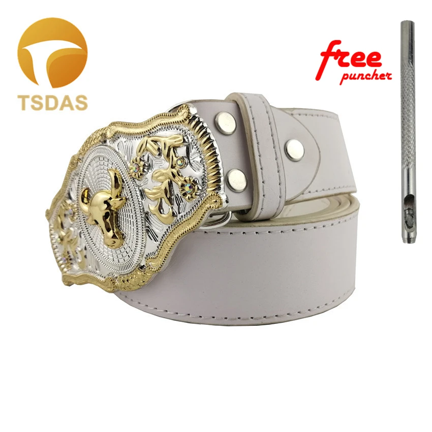 Роскошные мужские пряжки для ремня Брендовые дизайнерские сделай сам с головой