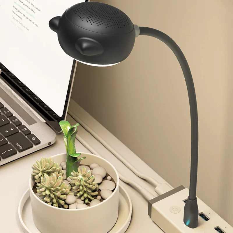 L3 Новый мини смарт динамик USB настольная лампа мультяшный Bluetooth LED беспроводной
