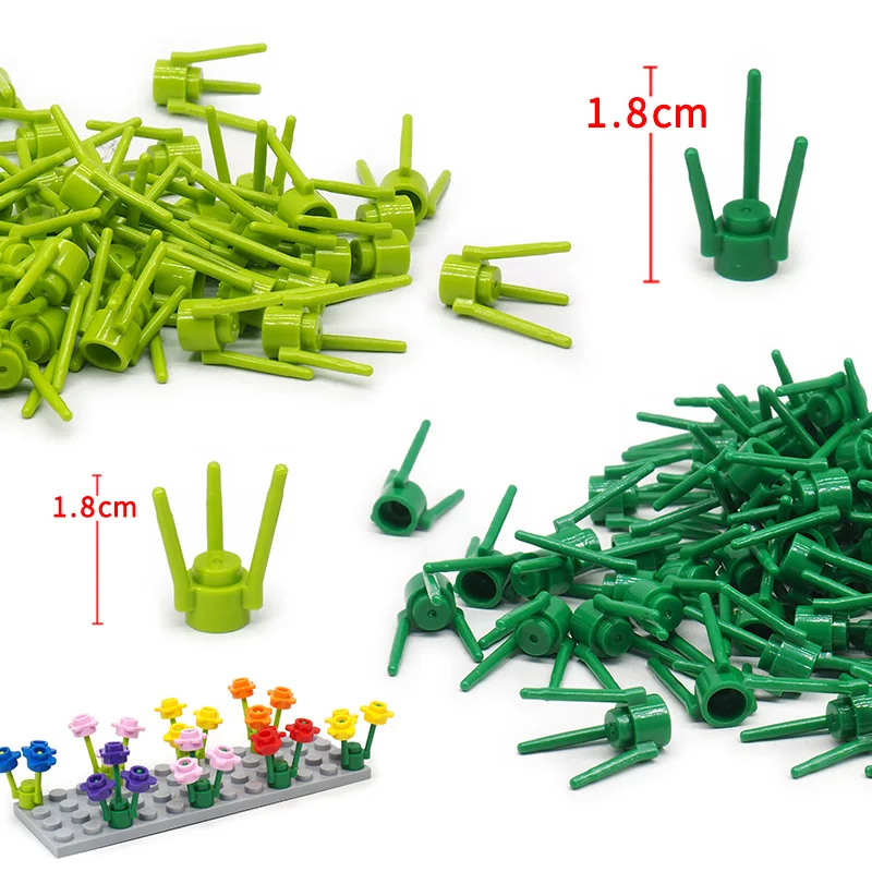 Городская игла пастбища строительные блоки садовый набор растений самодельные