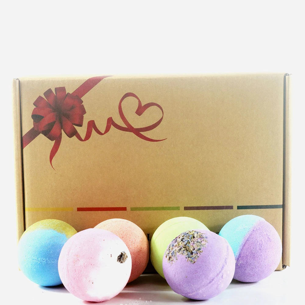 12Pcs Aromatic Shower Salt Ball Body Cleaner Bath Bombs Bubble Stress Relief Moisturizing Exfoliating Skin Care |