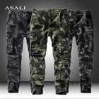 Брюки-карго мужские камуфляжные, хлопок, много карманов, стиль милитари, тактические рабочие штаны, брюки с несколькими карманами, Осень-зима