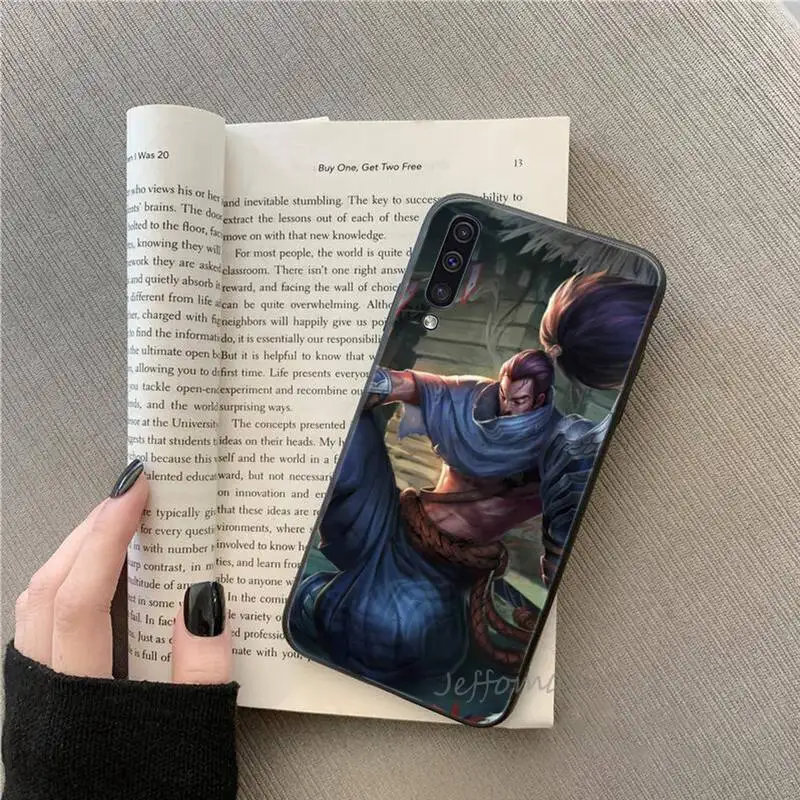 

anime cartoon game Yasuo Phone Case For Samsung galaxy S note 7 8 9 10 20 fe edge A 6 10 20 30 50 51 70 lite plus Soft Silicone