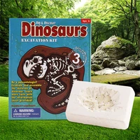 childrens diy archeology series toys dinosaur fossil plaster safety set educational toy scene simulation baby christmas gift