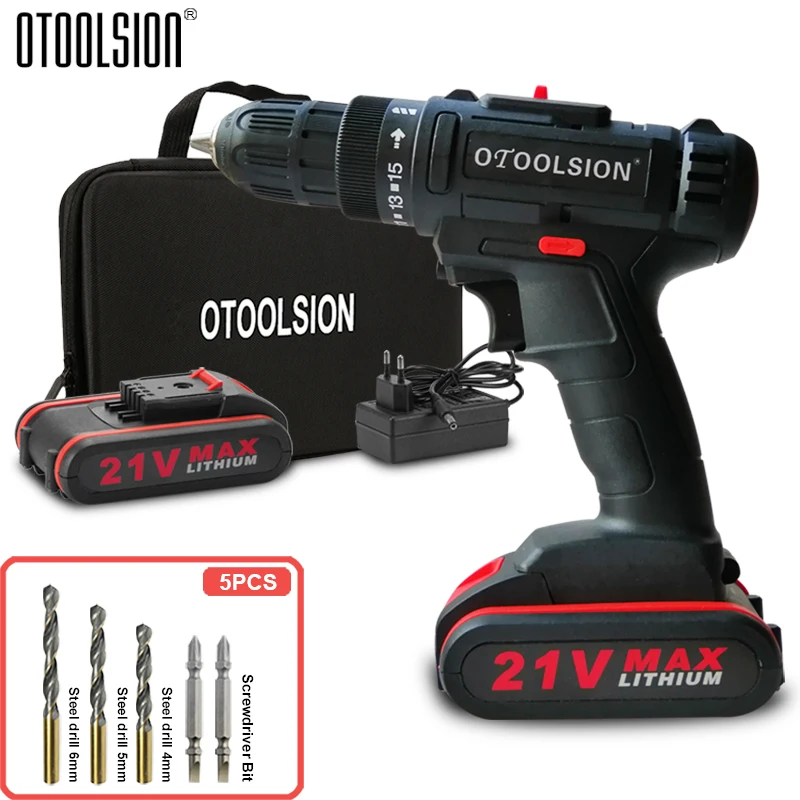 21V штопор шуруповерт Электрический инструмент электродрель Мощность