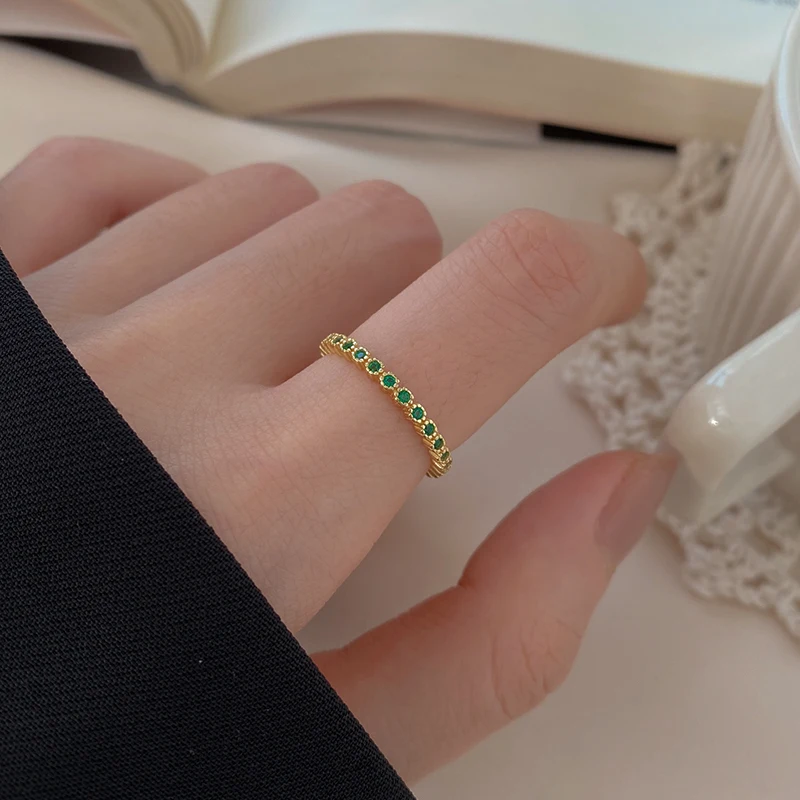 

925 Sterling Silver Ring for Women Ins Light Luxury Minority Fashion Refined Personalized Index Finger Ring Cold Style Simple Op