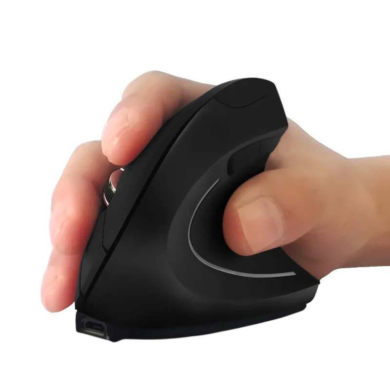 Беспроводная эргономичная Вертикальная игровая мышь CHYI 6D перезаряжаемая