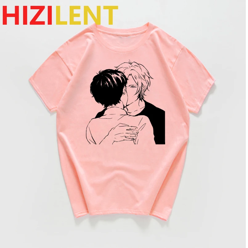 Банан рыбы Аниме женщина 100% хлопок футболка в японском стиле Одежда Харадзюку