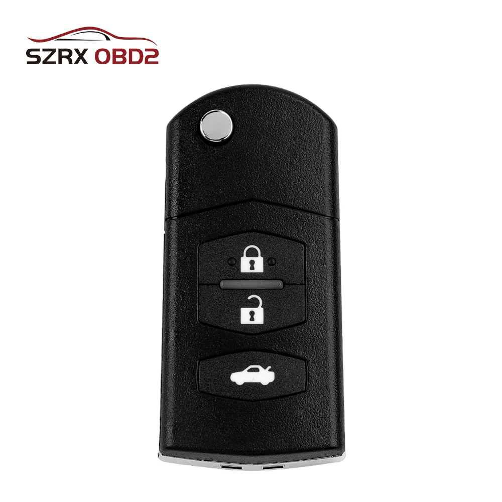 

Беспроводной дистанционный ключ XHORSE XNMA00EN, 5 шт./лот, 3 кнопки, для Mazda, работает с мини-программатором VVDI2