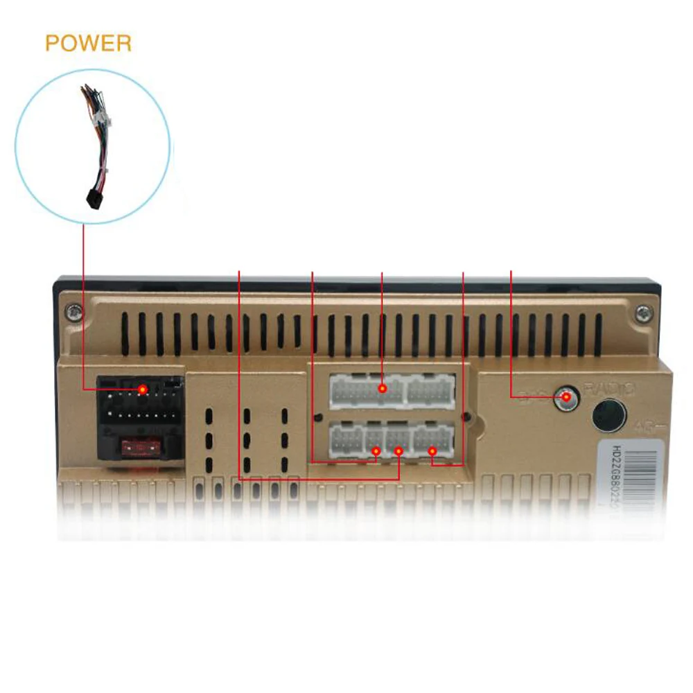 Универсальный женский жгут проводов автомобильный адаптер для радио разъем