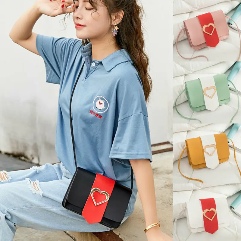 Новинка 2019 креативная сумка на одно плечо с язычком цвета модные женские сумки из