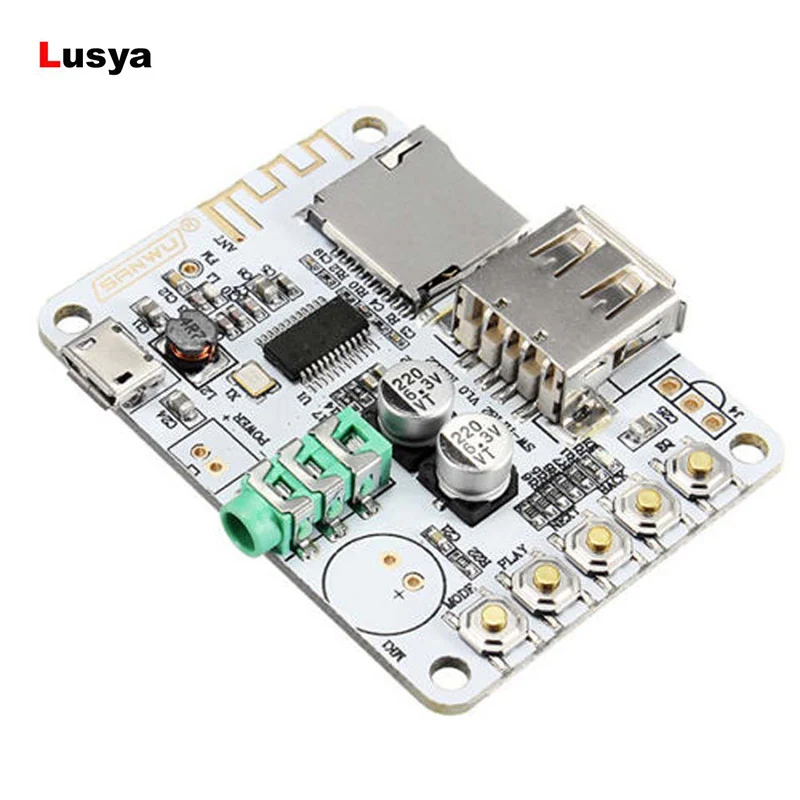 HF182 стерео Bluetooth V2.1 плата цифрового усилителя с USB слотом для TF карты