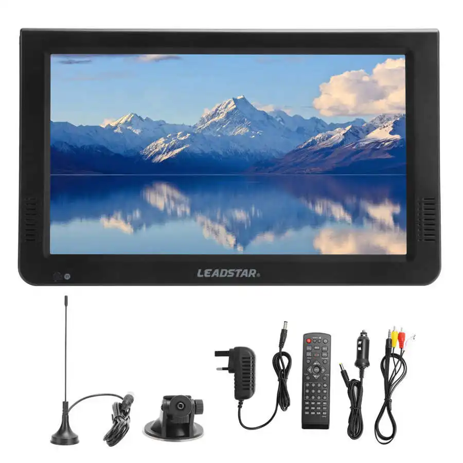 LEADSTAR 10 дюймов цифровой телевизор DT/T2 110x220 0 высокой четкости Портативный ТВ