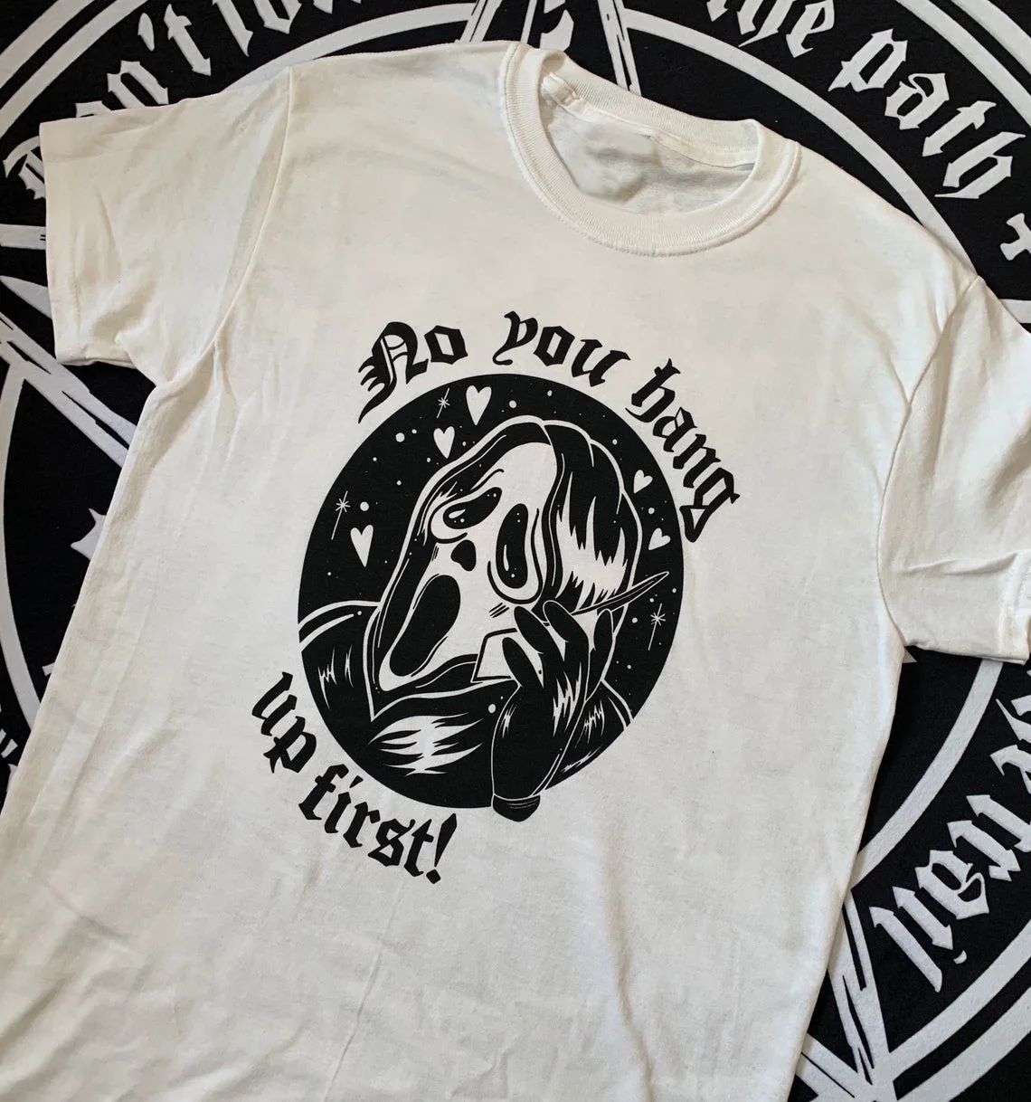 Футболка женская в готическом стиле 100% хлопок с круглым вырезом | Женская одежда