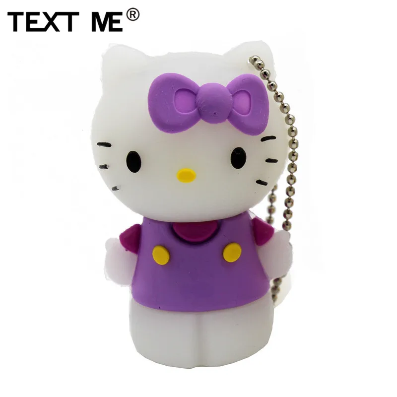 Usb флеш накопитель текстовый ME 6 coarl hello Kitty usb 2 0 4 ГБ 8 16 32 64 флешка подарок|USB