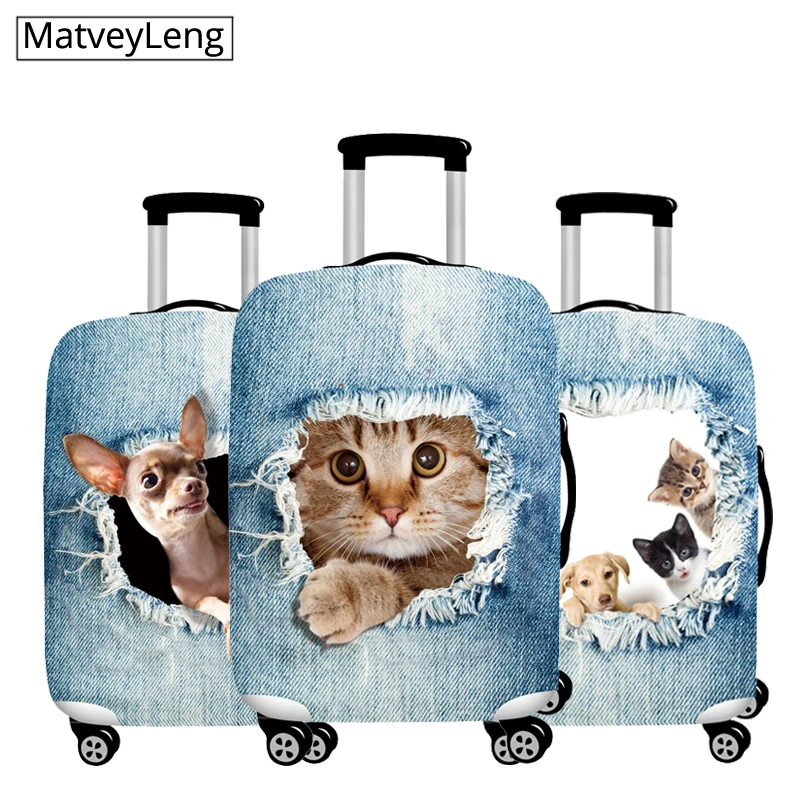 Дорожный Чехол для чемодана дорожная сумка с 3D принтом защитный чехол багажа