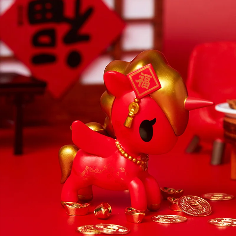 

Garden angel Blind box Unicorn Family Lunar New Year Blind Box Doll Home Chinese Style Cute Surprise Toys Chinese Gifts