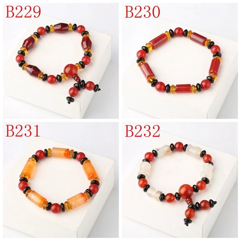 Браслет из натурального камня эластичная веревка энергетические браслеты