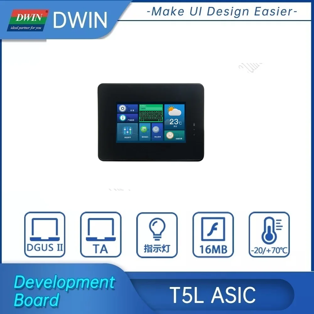Dwin ASIC 4 3 дюймов 800xRGBx480 16 7 М цвета IPS экран CTP стандартный набор инструкций (TA)