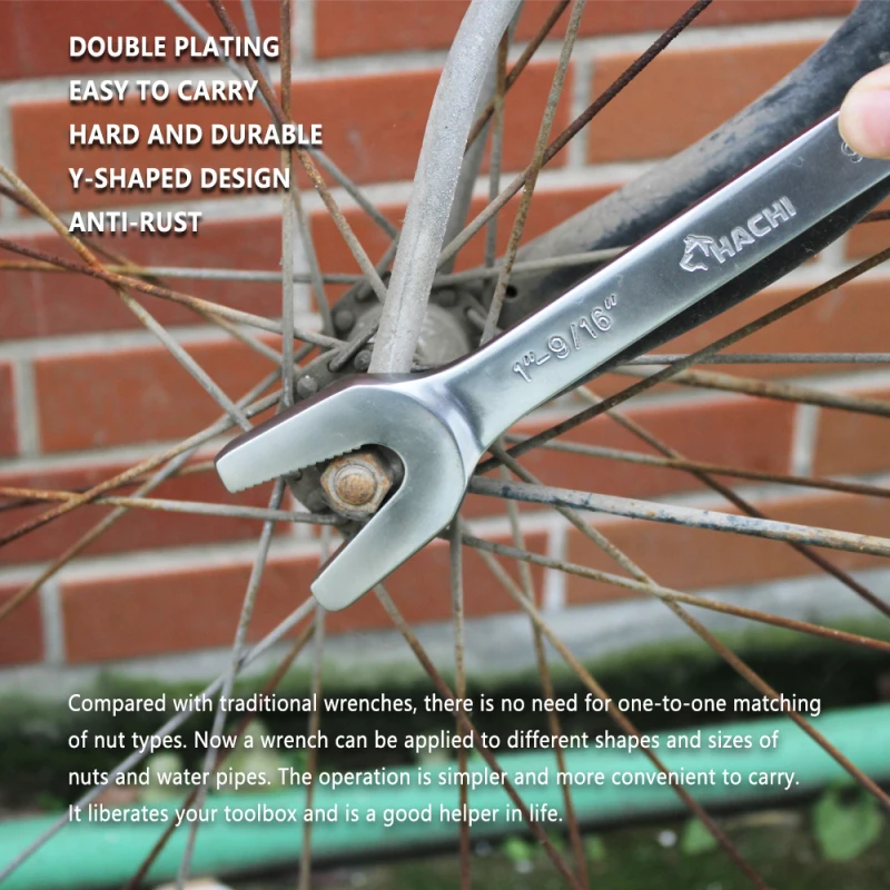 

45# Carbon Steel Multifunction Tubing Wrench Universal Spanner 7/32"-1" Repair Hand Nut Tool Dropshipping