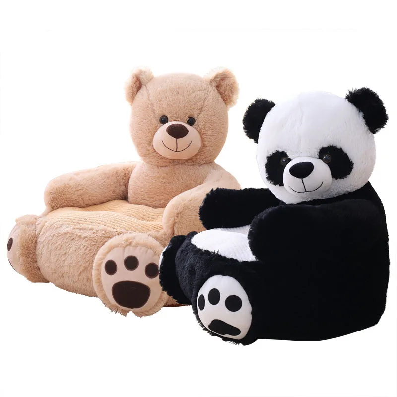 

Детское плюшевое сиденье, мультяшное животное, панда, коричневый медведь, портативное кресло, диваны, супермягкая набивная подушка для сиде...