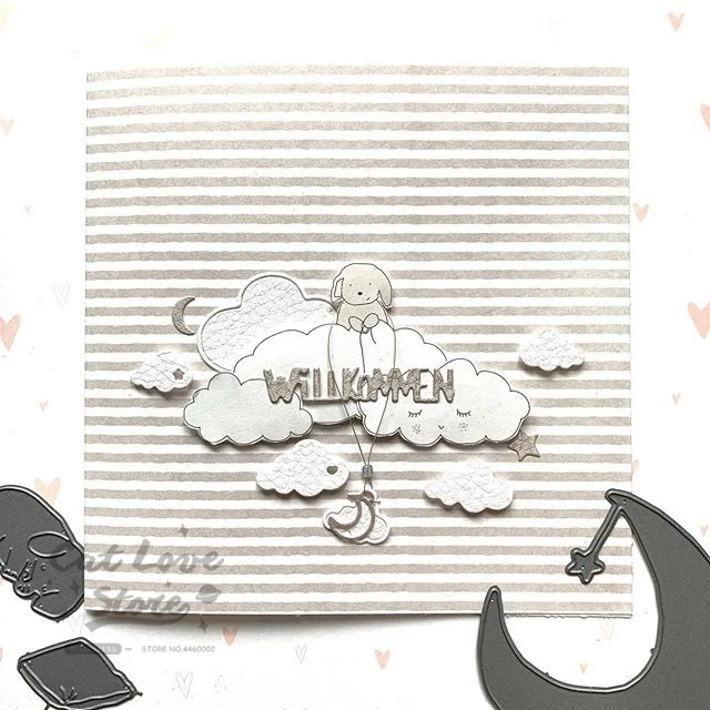 Love Clouds металлические режущие штампы трафарет для скрапбукинга высечки карт