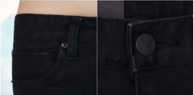

NEW NJ01 Women jeans In the spring Black Stretch Jeans new female Korean stretch slim jeans pants feet