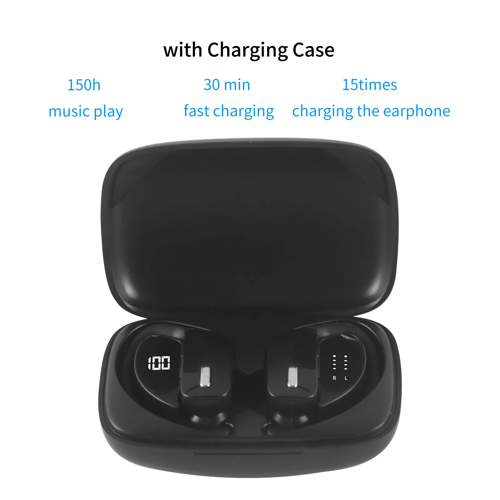 Беспроводная мини-гарнитура Спортивная модная Bluetooth-гарнитура наушники-вкладыши