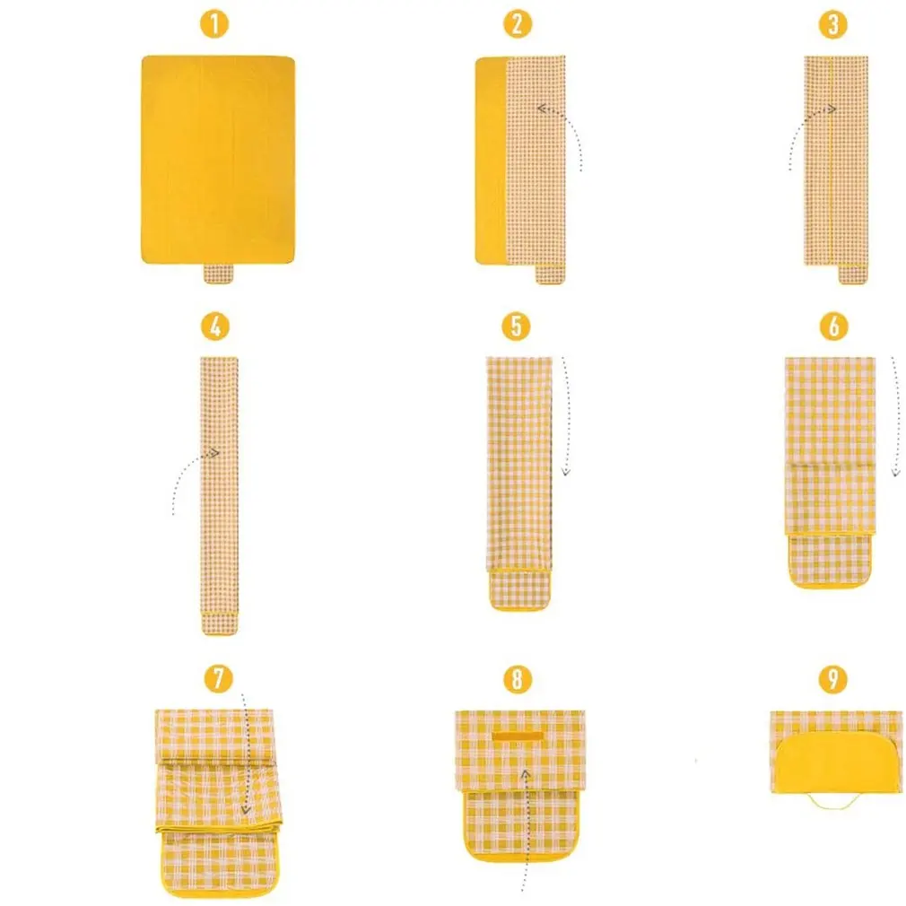 

Waterproof Folding Camping Mat Lattice Multiplayer Widened Picnic Mat Outdoor Portable Hiking Camping Picnic Blanket Camping Mat